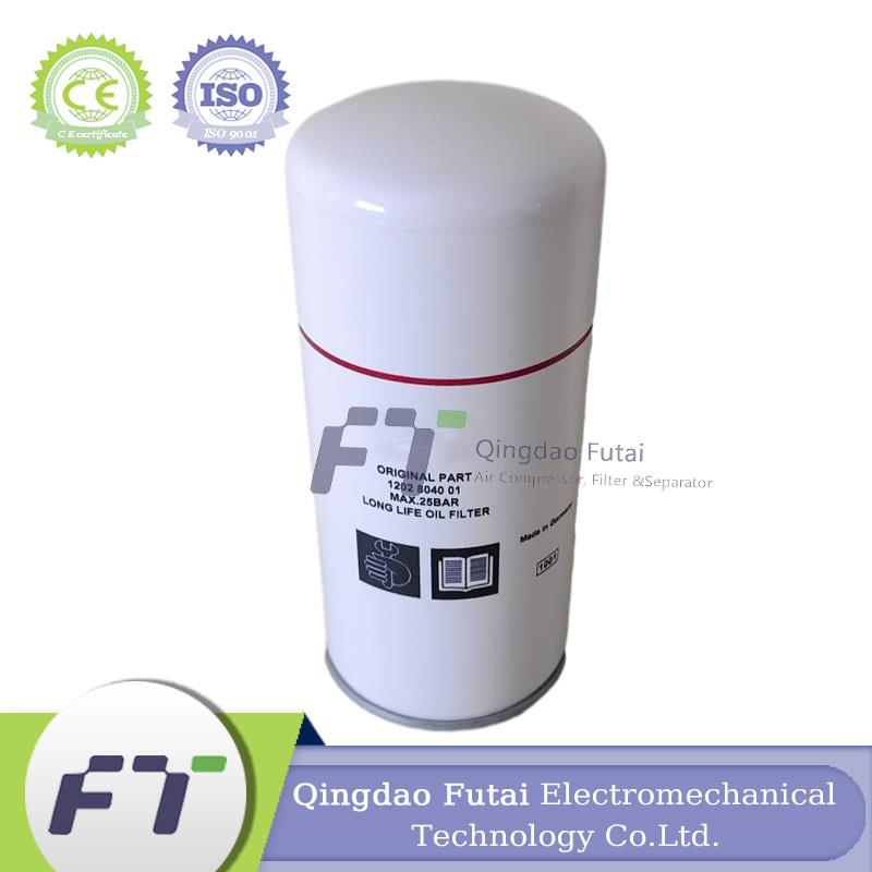 FUTAI Screw Air Compressor OEM Atlas Copco 1202804001 Oil Filter