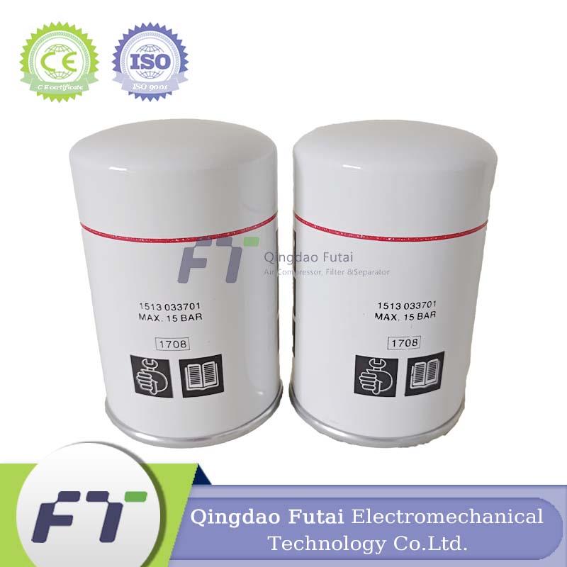 FUTAI Screw Air Compressor OEM Atlas Copco 1513033701 Oil Filter