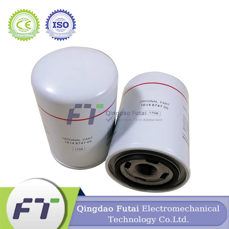 FUTAI Screw Air Compressor OEM Atlas Copco 1614874700 Oil Filter