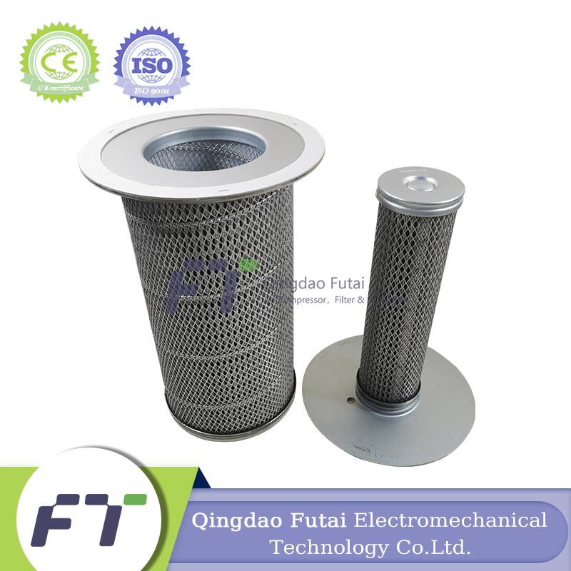 FUTAI Fiberglass Replacement Sullair Air Compressor Spare Parts 2250061-137/138 Air Oil Separator