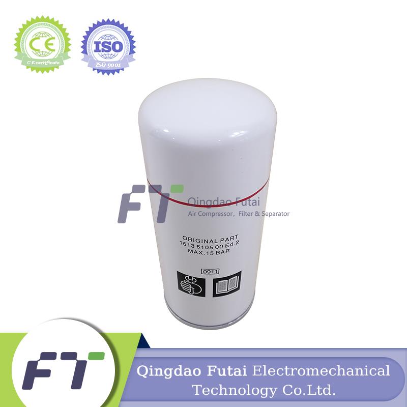 FUTAI Screw Air Compressor Spare Parts GA5/GA7/GA10 SF1–SF22 XAS38/XAS48 ZR22 1613610500 Oil Filter