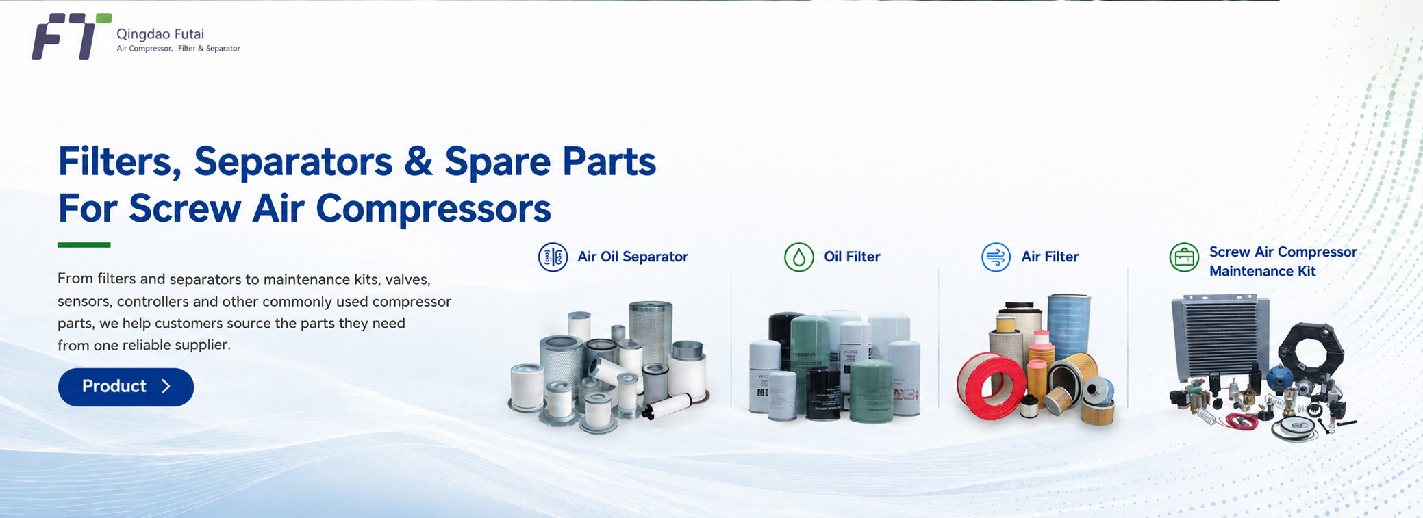 Air Oil Separator，Air Compressor Filter，Screw Air Compressor Spare Parts